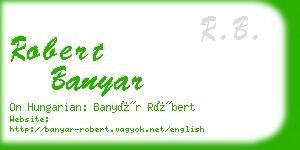 robert banyar business card